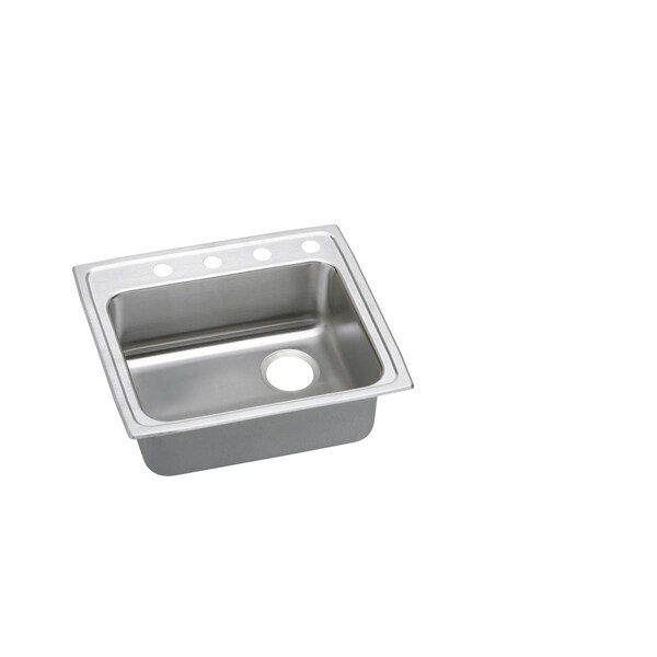 Lustertone Stainless Steel 22 X 19-1/2 X 6-1/2 Single Bowl Top Mount Ada Sink
